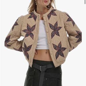 Floral Quilted Women's Jacket